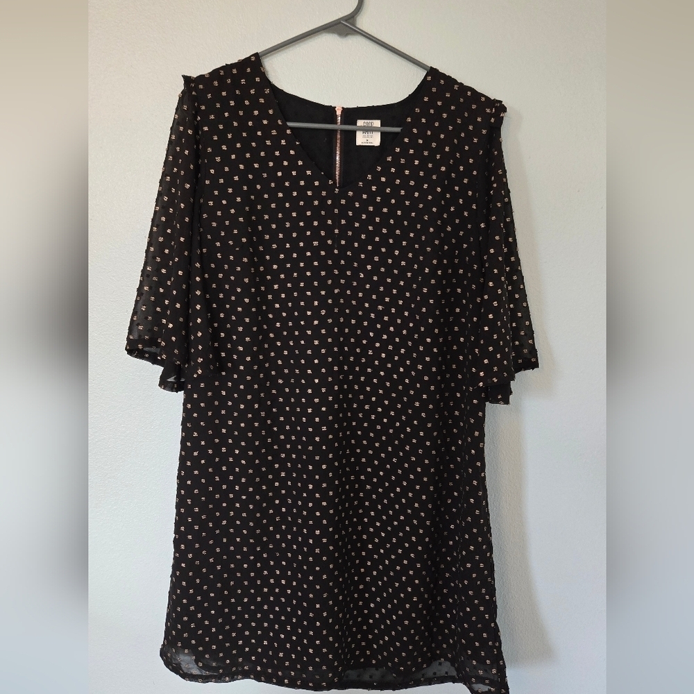 MATILDA JANE Riverfront Dress Good Hart Black Dress, Size M